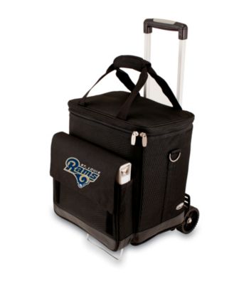 Picnic Time® NFL® St. Louis Rams Cellar with Trolley Digital Print Insulated Tote/Cooler