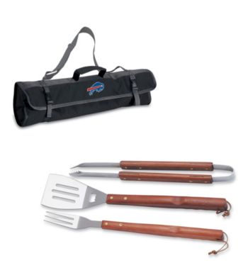 Picnic Time® NFL® 3-pc. Black BBQ Tote - Buffalo Bills Digital Print
