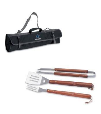 Picnic Time® NFL® 3-pc. Black BBQ Tote - Dallas Cowboys Digital Print