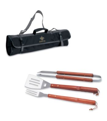 Picnic Time® NFL® 3-pc. Black BBQ Tote - New Orleans Saints Digital Print
