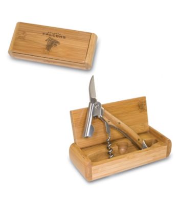 Picnic Time® NFL® Elan Bamboo Corkscrew - Atlanta Falcons Engraved