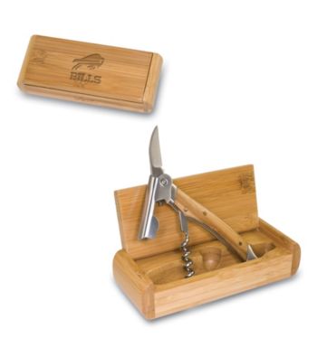 Picnic Time® NFL® Elan Bamboo Corkscrew - Buffalo Bills Engraved