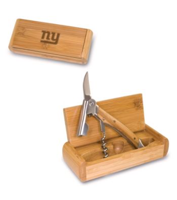 Picnic Time® NFL® Elan Bamboo Corkscrew - New York Giants Engraved