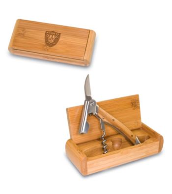 Picnic TimePicnic Time® NFL® Elan Bamboo Corkscrew - Oakland Raiders Engraved® Oakland Raiders Elan Waiter-style Cor