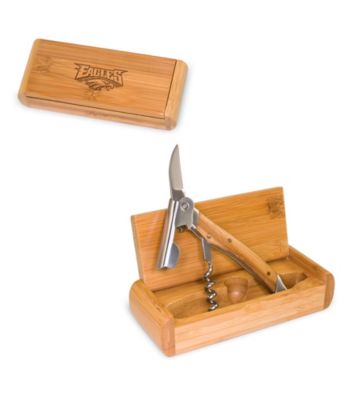 Picnic Time® NFL® Elan Bamboo Corkscrew - Philadelphia Eagles Engraved