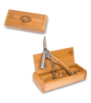 Picnic Time® NFL® Elan Bamboo Corkscrew - Pittsburgh Steelers Engraved