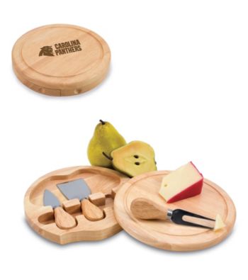 Picnic Time® NFL® Brie Cutting Board - Carolina Panthers Engraved