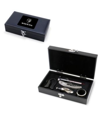 Picnic Time® NFL® 5-pc. Syrah Wine Accessory Set - Baltimore Ravens Engraved
