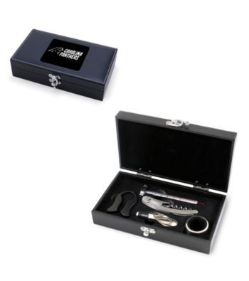 Picnic Time® NFL® 5-pc. Syrah Wine Accessory Set - Carolina Panthers Engraved
