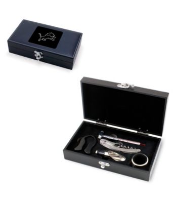 Picnic Time® NFL® 5-pc. Syrah Wine Accessory Set - Detroit Lions Engraved