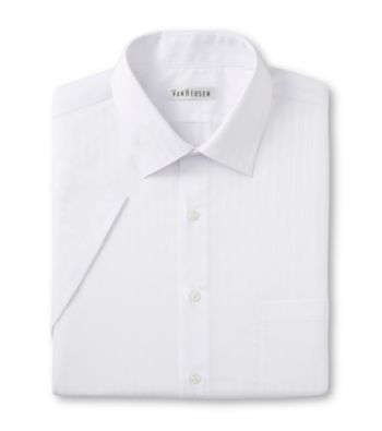 Van Heusen® Men's White Short Sleeve Dress Shirt