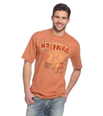 Ruff Hewn Men's Cinnamon Heather Graphic Screen Tee