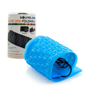 Trademark Global Roll-up Portable Flexible Waterproof USB Keyboard