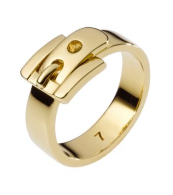 Michael Kors® Goldtone Medium Buckle Ring
