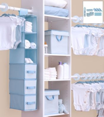 Delta Blue 48-pc. Nursery Storage Set