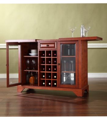 Crosley Furniture LaFayette Sliding Top Bar Cabinet