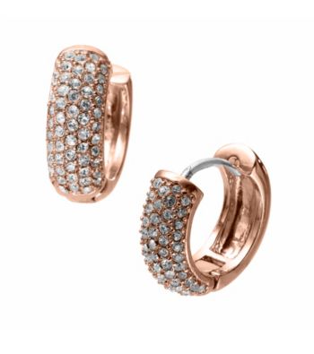 Michael Kors® Rose Goldtone Huggie Hoop Earrings