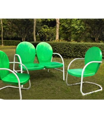 Crosley Furniture Griffith Outdoor Loveseat & Set of 2 Chairs