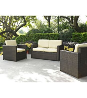 Crosley Furniture Palm Harbor Loveseat & Set of 2 Chairs