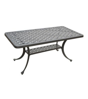 Crosley Furniture Sedona Cast Aluminum Rectangular Cocktail Table
