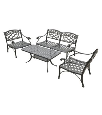 Crosley Furniture Sedona 4-pc.Cast Aluminum Outdoor Conversation Seating Set
