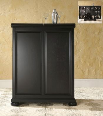 Crosley Furniture Alexandria Expandable Bar Cabinet