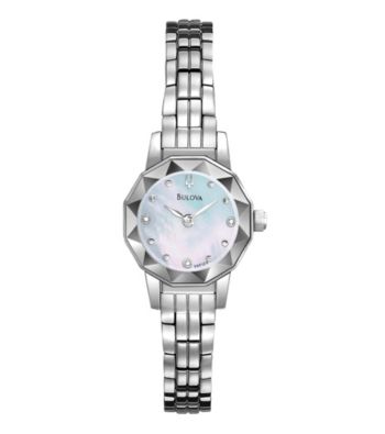 Bulova® Women's Diamond Dial Mother of Pearl Watch