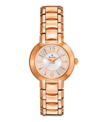 Bulova®Women's Rose Goldtone Stainless Steel Watch