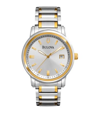 Bulova® Men's Two-Tone Stainless Steel Bracelet Watch