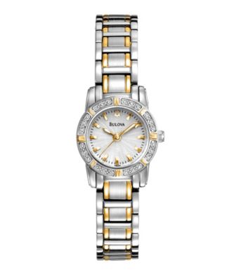 Bulova® Women's Diamond Two-Tone Stainless Steel Watch