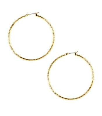 Napier® Goldtone Large Hoop Earrings