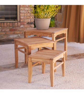 Holly & Martin™ Howland 3-pc. Teak Nesting Table Set