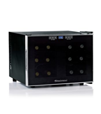 Wine Enthusiast Silent 12-Bottle Dual-Zone Touchscreen Wine Refrigerator