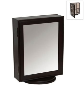 Mele & Co. Royale Revolving Mirrored Jewelry Case