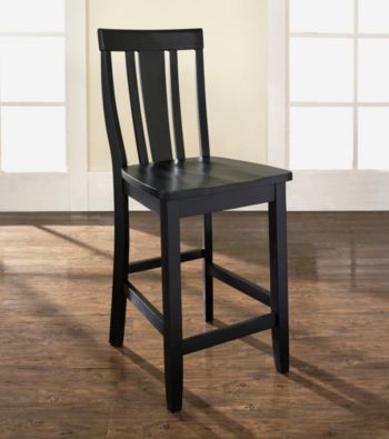 Crosley Furniture Set of 2 Shield Back Bar Stools