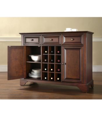 Crosley Furniture LaFayette Buffet Server with Wine Storage