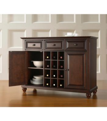 Crosley Furniture Cambridge Buffet Server with Wine Storage