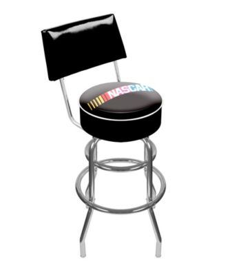 Trademark Global NASCAR® Padded Swivel Bar Stool with Back
