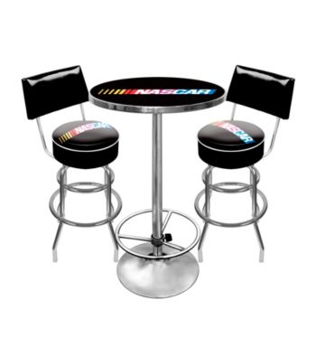 Trademark Global NASCAR® Game Room Combo Table and Backed Stool Set