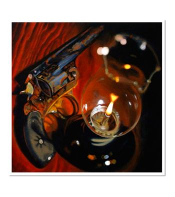 Found Pistol by Roderick Stevens Signed Giclee