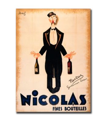 Nicolas Fines Bouteilles-Gallery-Wrapped 18x24 Canvas Art