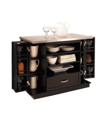 Home Styles® Black Versatile Kitchen Island