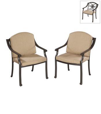 Home Styles® Set of 2 Covington Cushioned Arm Chairs