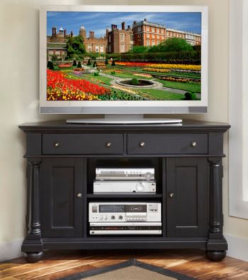 Home Styles® St. Croix Black Corner TV Stand