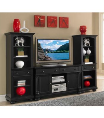 Home Styles® St. Croix Black 3-pc.Entertainment Set