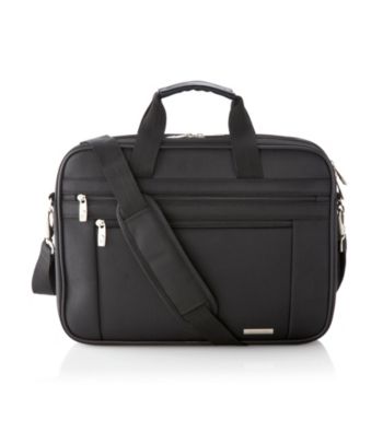 UPC 043202514210 product image for Samsonite Leverage Two-Gusset Black Laptop Case | upcitemdb.com