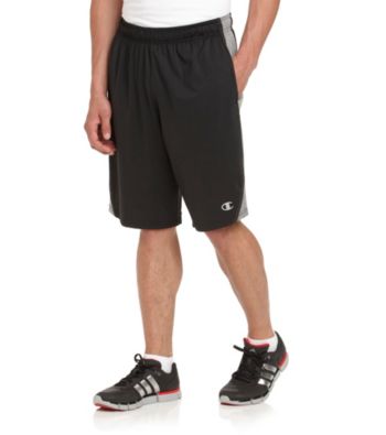 Champion Men's Double Dry® Black and Dark Gray Fitted Shorts