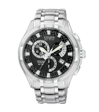 Citizen® Eco-Drive Caliber 8700 Stainless Retrograde Calendar Men's Watch