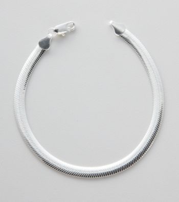Silver 100 Magic Oval Chain Bracelet