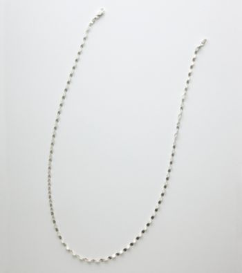 Silver 100 Diamond-Cut Disc Chain Necklace